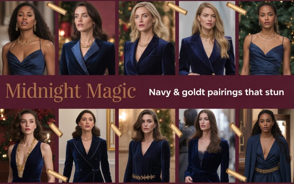 Midnight Magic 2026: Navy & Gold Christmas Outfit Pairings That Stun