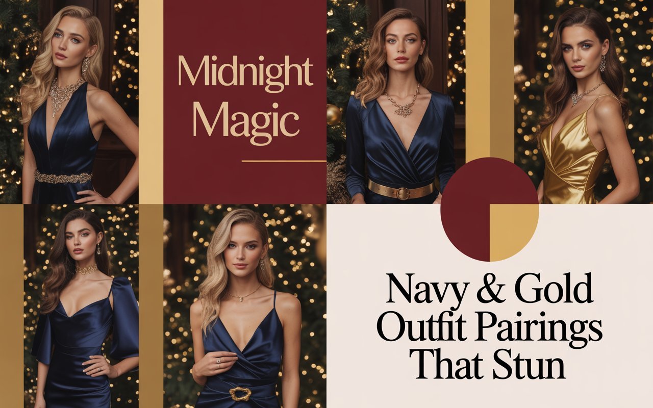 Midnight Magic 2026: Navy & Gold Christmas Outfit Pairings That Stun