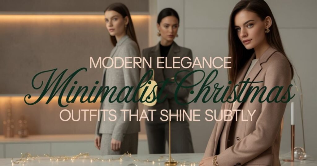 minimalist christmas outfits