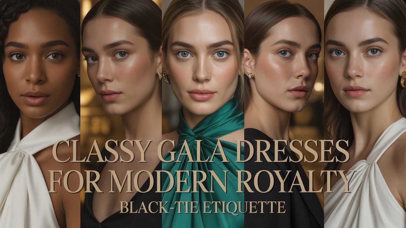 Black-Tie Etiquette10 Classy Gala Dresses for Modern Royalty